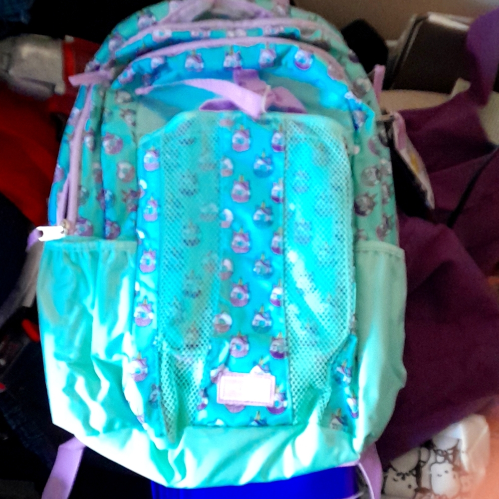 Unicorn donut kids backpack